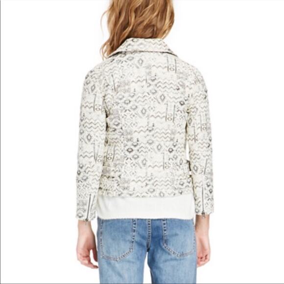NEW with tags Capulet Metallic Tribal Print Moto Jacket Medium, MSRP $249 - Picture 4 of 10